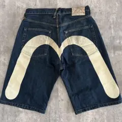 EVISU エヴィス 大黒 白 ハーフパンツ lot2001 34