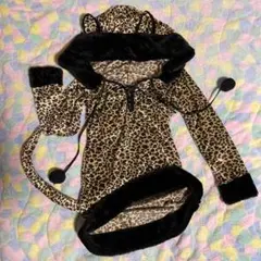 【美品】アニマルヒョウコスチューム★レッグウォーマー付き★ギャルy2k