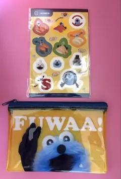 パペットスンスン　スシロー　コラボ クリアポーチ＆シール