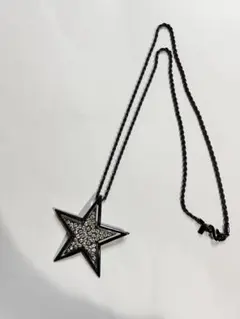 ケネスジェイレーン 2WAY スターネックレス＆ブローチ 星 ラインストーン 黒のサムネイル