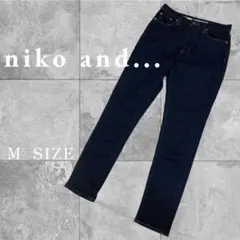 【美品】niko and... ストレッチ スキニーデニムパンツ M インディゴ