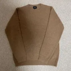【美品】BEAMS クルーネック アンゴラニット ブラウン Mサイズ