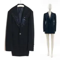 ヨウジヤマモト 18AW エンジェルの羽 ロング丈 テーラードジャケット 1のサムネイル