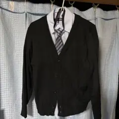 黒カーディガンと長袖シャツセット 130(一度着用)卒園式 入学式 フォーマル