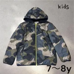 858＊ジンボリー【130程度】ジャケット　美品　裏起毛　フリース　迷彩　カーキ