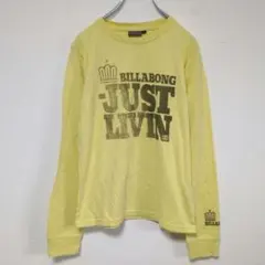 상태좋음 BILLABONG ビラボン 長袖Tシャツ ロンT イエロー M