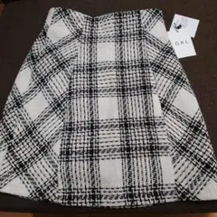 GRL インパン裏地付きチェック柄ツイードミニスカート