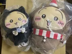 ちいかわ　うさぎ　黒猫　& ジンジャーマンBIGぬいぐるみ