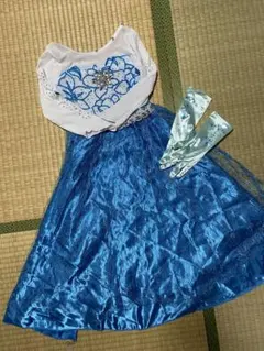 ディズニープリンセス 衣装 エルサ風ドレスとグローブ