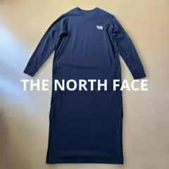 ◆美品☆ THE NORTH FACEロングスリーブ刺繍フラワーロゴワンピース