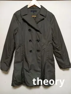theory ダブルブレスト ロングコート Sサイズ オリーブ