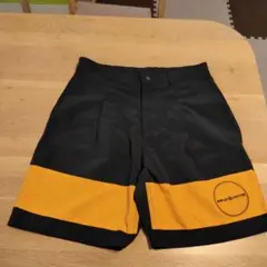 BURLAP OUTFITTER ナイロンショートパンツ ブラック×オレンジのサムネイル