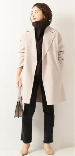 Spick & Span Wフェイスルーズコート