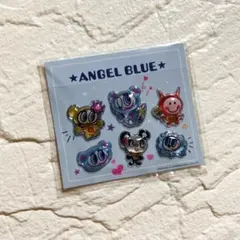 セブンイレブン/ナルミヤキャラクターズオリジナルぷっくりシール/エンジェルブルー