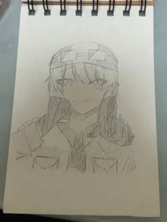 手描きイラスト表裏