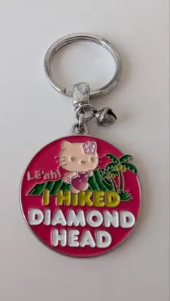 ハローキティ　日焼けキティ　ダイヤモンドヘッド　キーホルダー