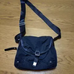 CHANEL 黒 ショルダーバッグ キルティングナイロン　サコッシュ