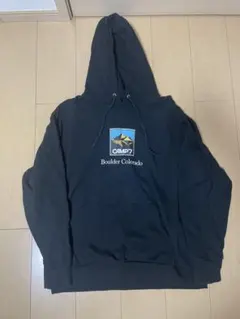 CAMP7 フード付きパーカー 黒