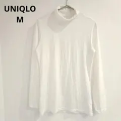 UNIQLOユニクロ 【M】 ヒートテック　長袖タートルネックシャツ　ホワイト