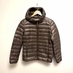 廃盤　ユニクロ　ウルトラライトダウンパーカー　レディース　ブラウン　茶　L