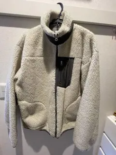 coen フリースジャケット L クリーム