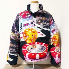 【美品】シュプリーム カジノグラフィック ダウンジャケット M
