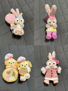 ダッフィー＆フレンズ ステラルー クッキーアン ぬいぐるみバッジ 5体セット