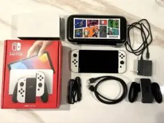 【美品・有機EL】Nintendo Switch本体＋SDカード＋付属品＋ケース