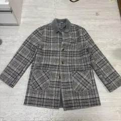 チェック柄フリースジャケット