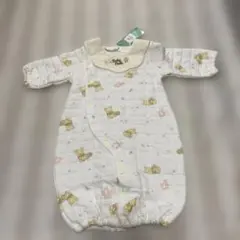 ディズニーベビー新生児ドレス身長50〜70体重3〜9kgくまのプーさん柄