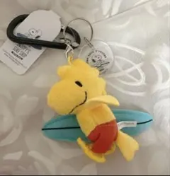 SNOOPY'S SURF SHOP スナップリングキーホルダー ウッドストック