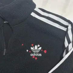 adidas フリースジャケット ハーフジップ