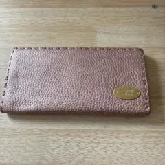 FENDI selleria ローズゴールド 長財布