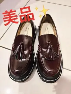 Oriental Traffic バーガンディ タッセルローファー 35
