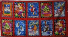 ラスト　生地　クリスマス　マーカス　パネル　約105cmx54cm