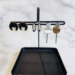 モダンデザイン ピアスセット 3点