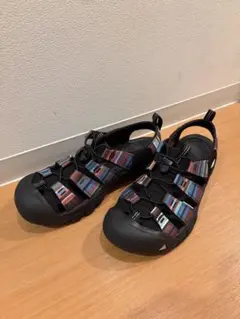 極美品 KEEN NEWPORT H2 RAYA BLACK 黒 27cm