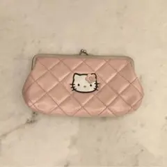 ¥4900→¥4000ハローキティ キルトシリーズ がま口ポーチ ペンケース