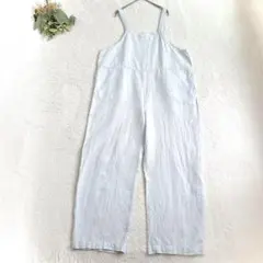 美品【natural by clip】麻100% オーバーオール サロペットのサムネイル