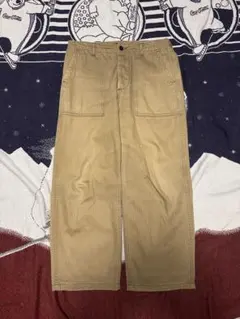 warehouse ベイカーパンツ　ヘリンボーン　ベージュ　ワークパンツのサムネイル