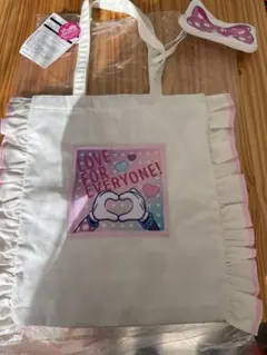 【新品タグ付き】ミニーファンダーランド　トートバッグリボンポーチ