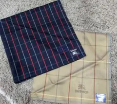 【新品未使用】Burberrys バーバリー　チェック　ハンカチ 2枚セット