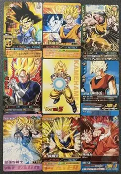 まとめ買いで20%引、ドラゴンボールデータカードダス+α 孫悟空 ９種