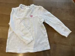 ミキハウス ホワイト 白 Tシャツ カットソー 長袖 110