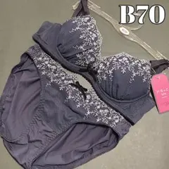 チュチュアンナ B70 ドキッとbra ローズチェックブラジャー&ショーツセット