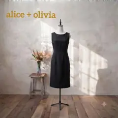 alice + olivia ノースリーブワンピース 膝丈 ウール95% 訳ありのサムネイル