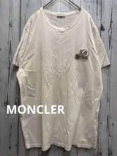 ♠️ MONCLER モンクレール ダブルロゴパッチ クルーネック半袖Tシャツ