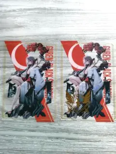 勝利の女神 NIKKE展 2nd クリアブロマイド ブラックシャドウ 箔押し