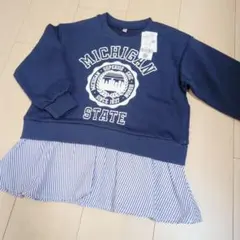 【新品タグ付】coca　チュニック　トレーナー　ネイビー　キッズ　110