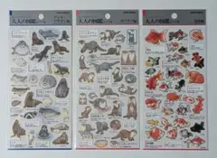 大人の図鑑シール　3枚